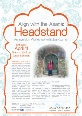 Align with the Asana: Headstand Workshop Singapore Yoga Inversion Shirsasana